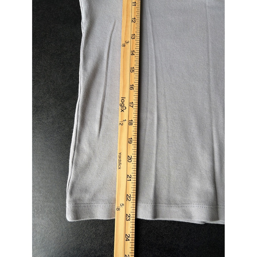Michael Stars Womens Grey Long Sleeve Crew Neck Cotton Tee OS Made in USA - Picture 7 of 8